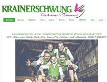 Tablet Screenshot of krainerschwung.com